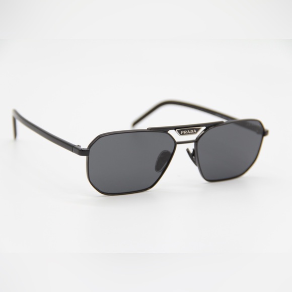 NEW PRADA PR58YS 1AB5S0 SUNGLASSES PRADA SPR 58Y BLACK UNISEX EYEWEAR PR 58YS - Picture 6 of 13